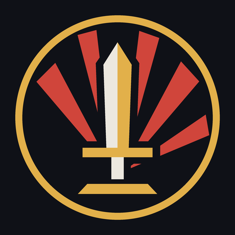 The Ministry's sword emblem